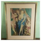 1940s Print of 4 Girls by Laurencin from Hudson