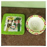 Strawberry Strainer Set and Susan Plasy Plate