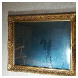 Gilded Mirror with Decorative Frame 36 x 30