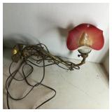 Pink Flower Peddle Wall Sconce Light