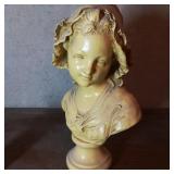 After Grinam Niam French Girl Marble Bust