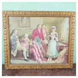 Betsy Ross Print w/ Guilt Frame 19"x23"