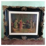 25 x 21 Black & Dark Gold Frame