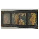 Antique Landscape Wooden Picture Frame