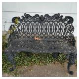 Cast Iron Garden Loveseat Bench