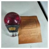 Red Comet Fire Extinguisher Grenade w Paperwork