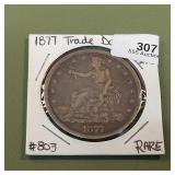 1877 Trade Silver Dollar