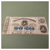 50c Obsolete Currency The State of Alabama
