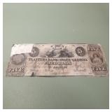 Obsolete Currency Planters Bank of the State of Ge