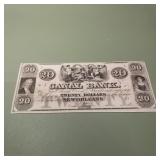 Obsolete Currency The New Orleans Canal Banking Co