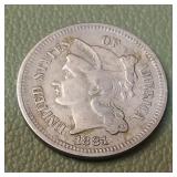 1881 Nickel Three Cent Piece 3c