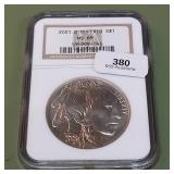 2001 D Liberty Silver Dollar NGC MS69 Buffalo