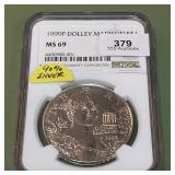 1999 P Liberty Silver Dollar NGC MS69 Dolly Madiso
