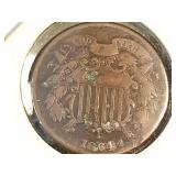 1864 Two Cent Piece 2c
