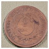 1864 Two Cent Piece 2c