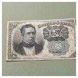 Fifth Issue 10c Fractional Currency F1264 Has a Fo