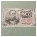 Fifth Issue 10c Fractional Currency F1265-1266 Red
