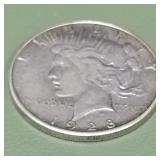 1928 Peace Silver Dollar