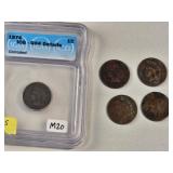 5 1874 - 1890 Indian Head Small Cent 1c