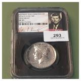 2014 D Kennedy Half Dollar 50c NGC SP65 High Relie