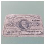 Third Issue 5c Fractional Currency F1238 A Little
