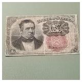 Fifth Issue 10c Fractional Currency F1266 Red Seal