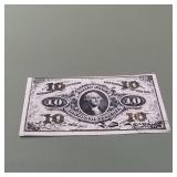 Third Issue 10c Fractional Currency F1255 Good Pie