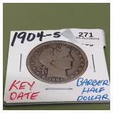 1904 S Barber Half Dollar 50c
