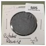 1828 Liberty Head Error - 30% Rotated Reverse