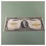 1922 Gold Note F1173 Ten Dollars in Gold Coin VG
