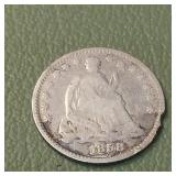 1858 Liberty Seated Half Dime 5c