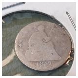 1857 Liberty Seated Half Dime 5c