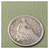 1857 Liberty Seated Half Dime 5c