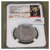 2014 D Kennedy Half Dollar 50c NGC SP69 High Relie