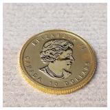 1/4 Oz 2012 Canadian Elizabeth II Gold $10