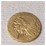 1909 Indian Gold $5