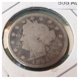 1884 Liberty Head 'V' Nickel 5c