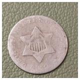 1852 Silver Trime 3c