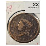 1819 Liberty Head Large Cent 1c