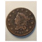 1824 Liberty Head Large Cent 1c
