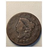 1818 Liberty Head Large Cent 1c