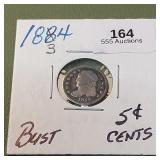 1834 Capped Bust Half Dime 5c