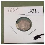 1837 Capped Bust Half Dime 5c