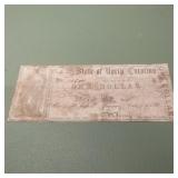 Obsolete Currency State of North Carolina