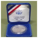 1986 S Liberty Silver Dollar Ellis Island