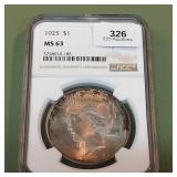 1925 Peace Silver Dollar NGC MS63