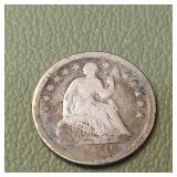 1850 Liberty Seated Half Dime 5c
