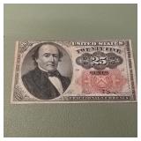 Fifth Issue 25c Fractional Currency F1308 Good Pie