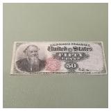 Fourth Issue 50c Fractional Currency F1376 Good Pi