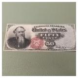 Fourth Issue 50c Fractional Currency F1376 Writing